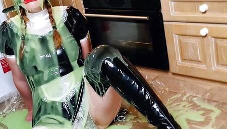 Chained and Gagged Maid Gunge