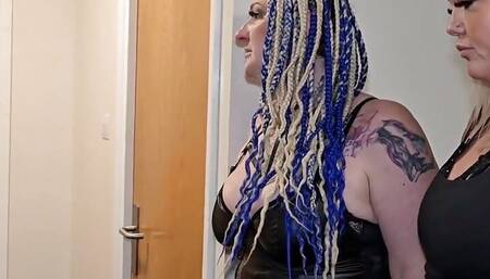 Sissy Maid Slut Humiliated by 2 Hotwifes and BBC