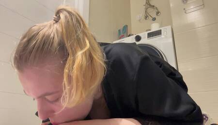 Crazy Blowjob with a Lot of Saliva