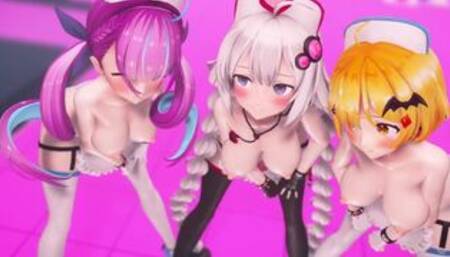 MMD R18 Akari-chan α boobs apology dance rewards for fap challenge 3d hentai
