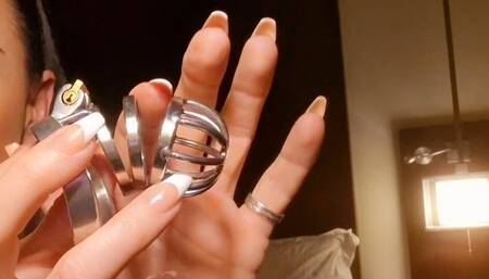 Let's lock your little dick