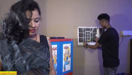 18yrs AC Mechanic surprise sex with Hot Bhabhi! With Clear Audio