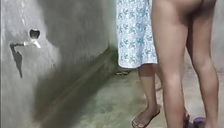 Doggy Style Hard Fuck in Bathroom