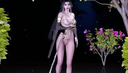 3D Cute Asian Skinny Slut Sucking Stranger's Big Dick and Got Fucked