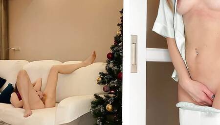 I Watch My Step Sister Masturbate and I Also Finger My Insatiable Pussy to a Pulsating Orgasm