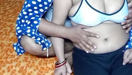 Indian beautiful couple having romance.