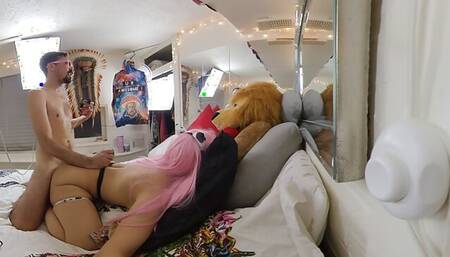 THIS CARZY PINK HAIR GIRL 360 NIGHT - BEST VR EXPERIENCE