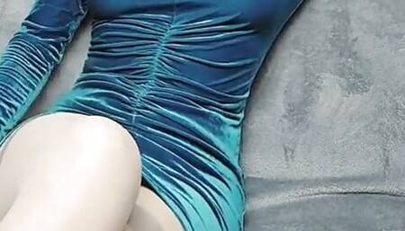 Masturbating with Rose Vibrator