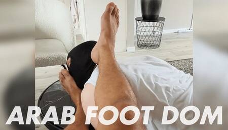 Leashed Slave Slut Worships Arab Master’s Sneakers, Socks, and Feet