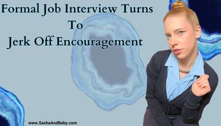 Posh Interview Turns to Uniform Jerk Off Encouragement