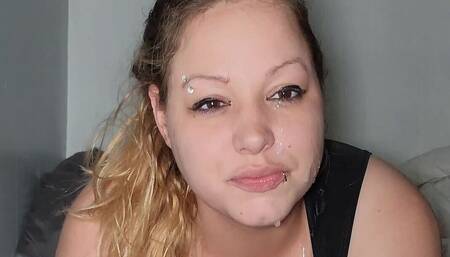 Quick Fuck and Facial for the Slut Wife