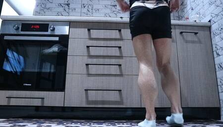 Iron Ivy, the white ankle sox, the kitchen