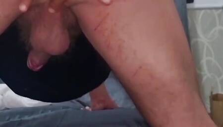 Cumshot and Finger in Ass with Moans and Huge Cock - Come and Eat It