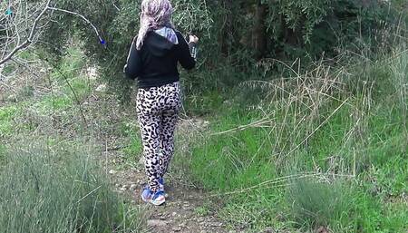 turkish granny caught a real voyeur flashing his big cock to her in public