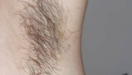 Sexy Latina tries on panties, hairy pussy, big ass, big tits, big nipples. Amateur couple, hot massage in bedroom