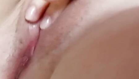 girl after bathing with her wet pussy masturbating until having a great orgasm