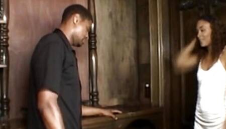 Fantastic French ebony babe enjoys hardcore anal fuck