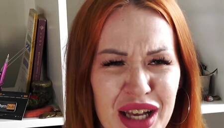 My ginger beauty gets a taste and doggy