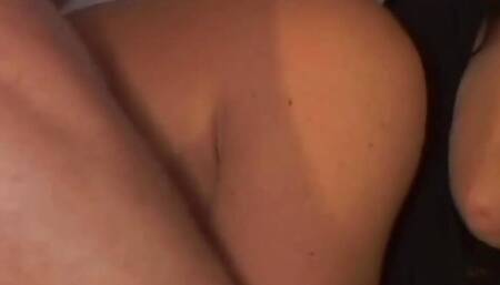 Hot Amateur MILF with Big Tits Fucked and Creampied by a Big Cock