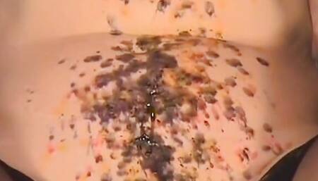 German slut poured with wax and spanked hard