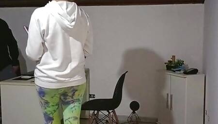 She went to the school principal's office and received help to avoid failing.