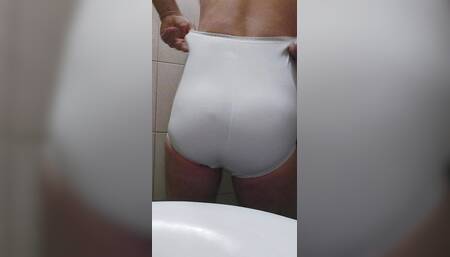 white cotton panties.