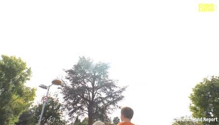 DeutschlandReport - German Blonde Newbie Steamy Pussy Fuck With Horny Guy - AMATEUREURO