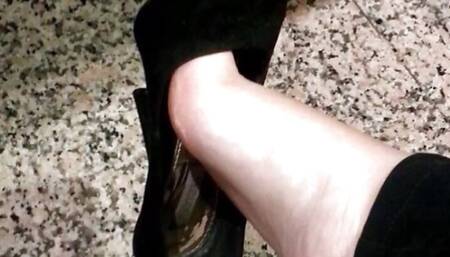 Stinky shoes worn by the beautiful doctor