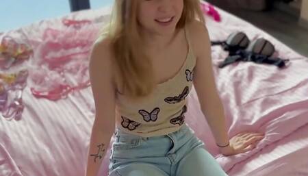 Helped Stepsister Choose Lingerie for a Date