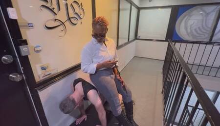 The Perfect Friday Night w Outdoor Furniture & Ashtray Boy