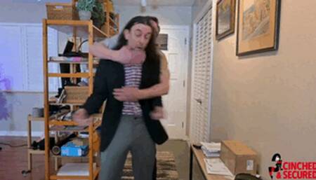 Minx and Johnny - Husband Bound and Gagged and Spanked With Wife (WMV Format)