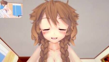 Vtuber - Futanari Meiji fuck | POV