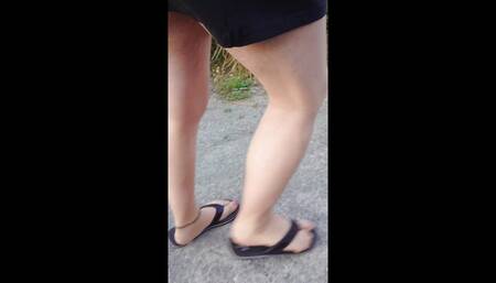 Walk to the Canal in Tights