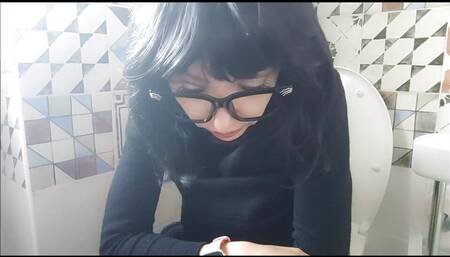 A Snack Full of Brown Right on the Toilet