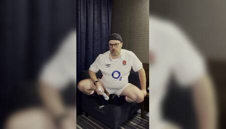 Rugby Guy Cock Tease and Cum
