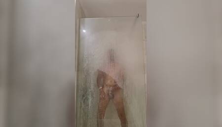 Dude Jerk off in the Shower