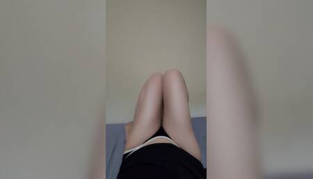 Happy New Year! Just Look at My Legs and Masturbate! Shoot Me Your Thick Semen.