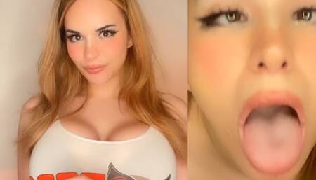 Hooter's Bimbo Waitress Girl