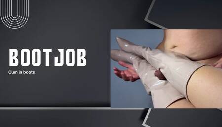 Rubs his Cock all over my Boots boot job