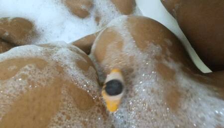 Giantess - Giantess MXDominion Enormous Breast Play with Tiny Human During her Bath, female domination, shrinking fetish, big tits  1080