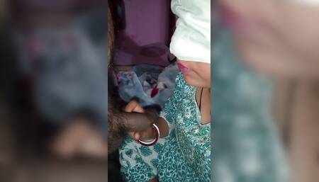 My Indian hotwife give me a blowjob mouthfuck