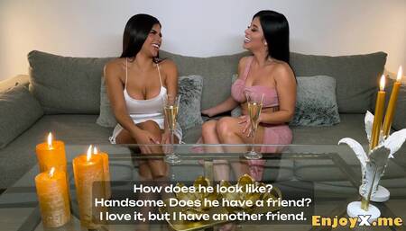 Sexy fuckslut wifey sucks dildo, giant tits, super hot chick nails in threeway with Tommy.