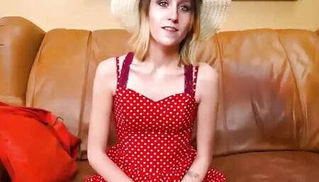 Petite Brunette Pixie Enjoys Rubbing Her Pussy With A Dildo!