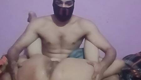 Indian desi housewife massage her  body by massage boy in his home