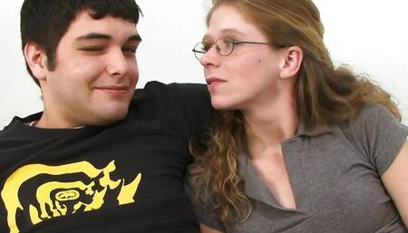 Black Stud Rails Cuckolding Wife Jenny Leigh as Hubby Watches