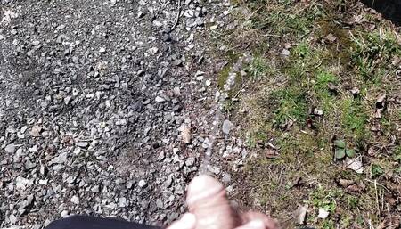Outdoor Public pissing compilation 2024