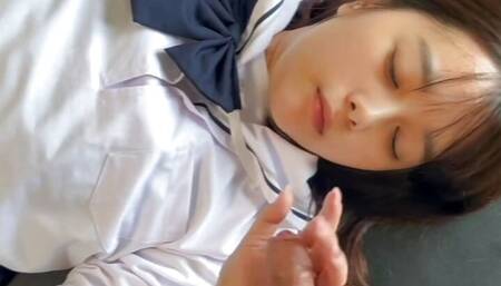 A female student who is taken by a masseuse and feels good inside.