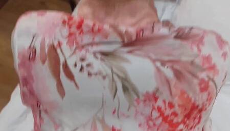 Amateur Blonde Mature Wife Massage, Half Clothed Sex From Behind