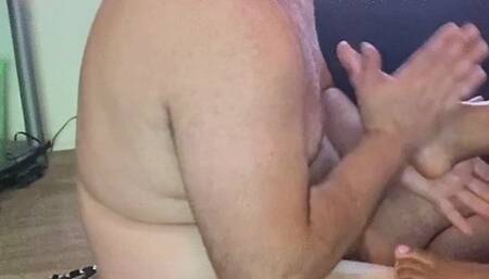 Foot Massage - Loser slave Locked in  chastity  gives Goddess MXDominion Foot Massage, femdom, foot worship, submissive training  1080