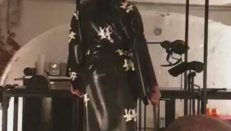 Paddling and whipping My hubby in the dungeon